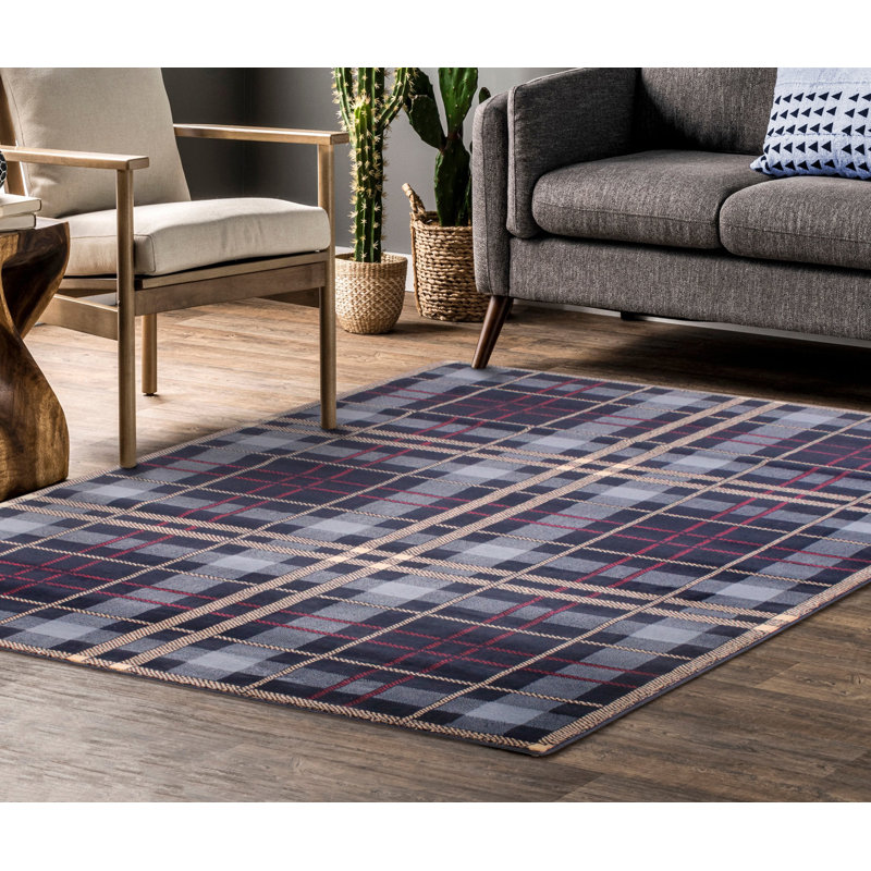 Seabrook Tufted BLUE Rug, Rectangle 160 x 225cm