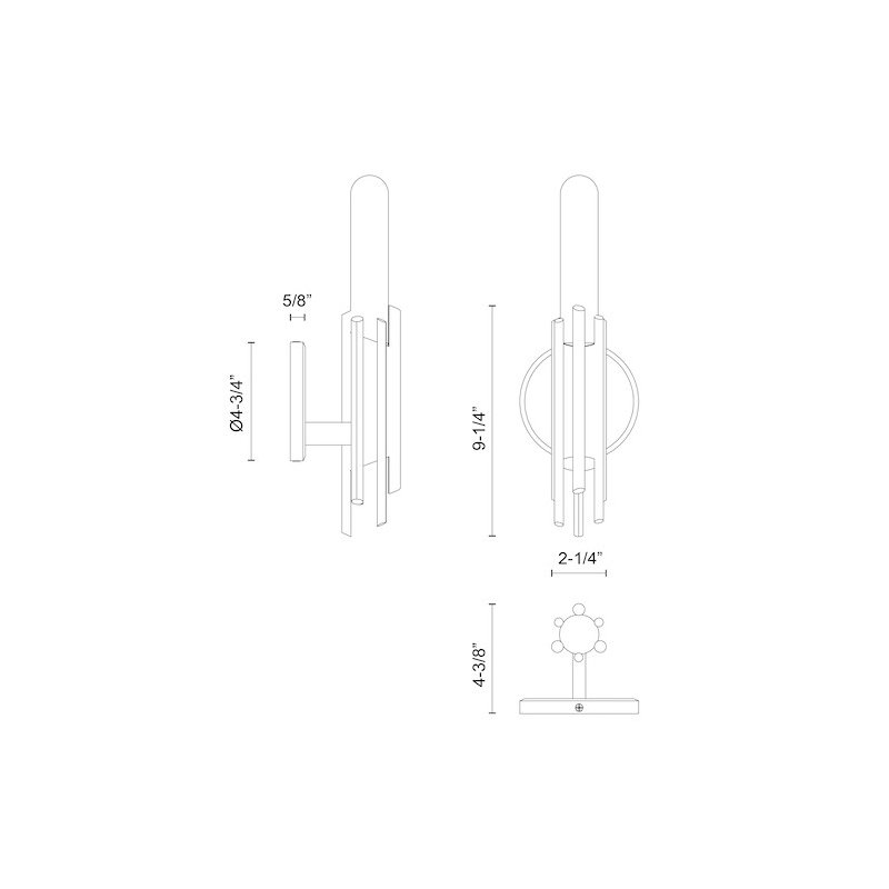 Torres 1 - Light Bath Sconce, Matte Black