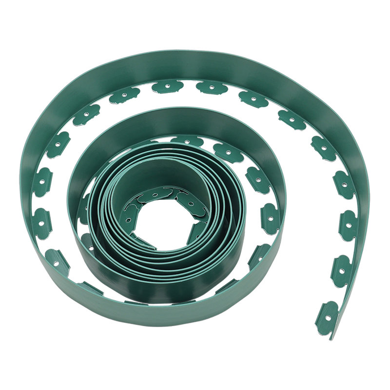 5cm H x 100cm W PE Lawn Edging, 5cm H x 100cm W x 10cm D, Green