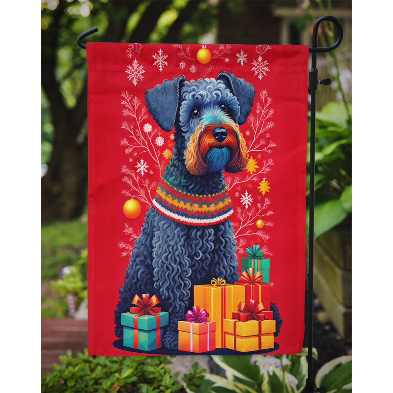 Drapeau de jardin en polyester double face H 15,5 po x l 11,25 po