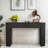 Chic Console Table With Curved Column Legs&Storage Drawers: Fluted Design For Entryway & Living Room-1877608650