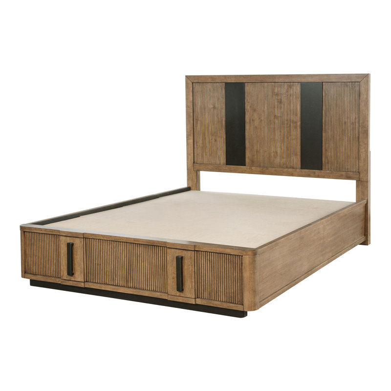 2-drawer Storage Bed Ash Brown, King