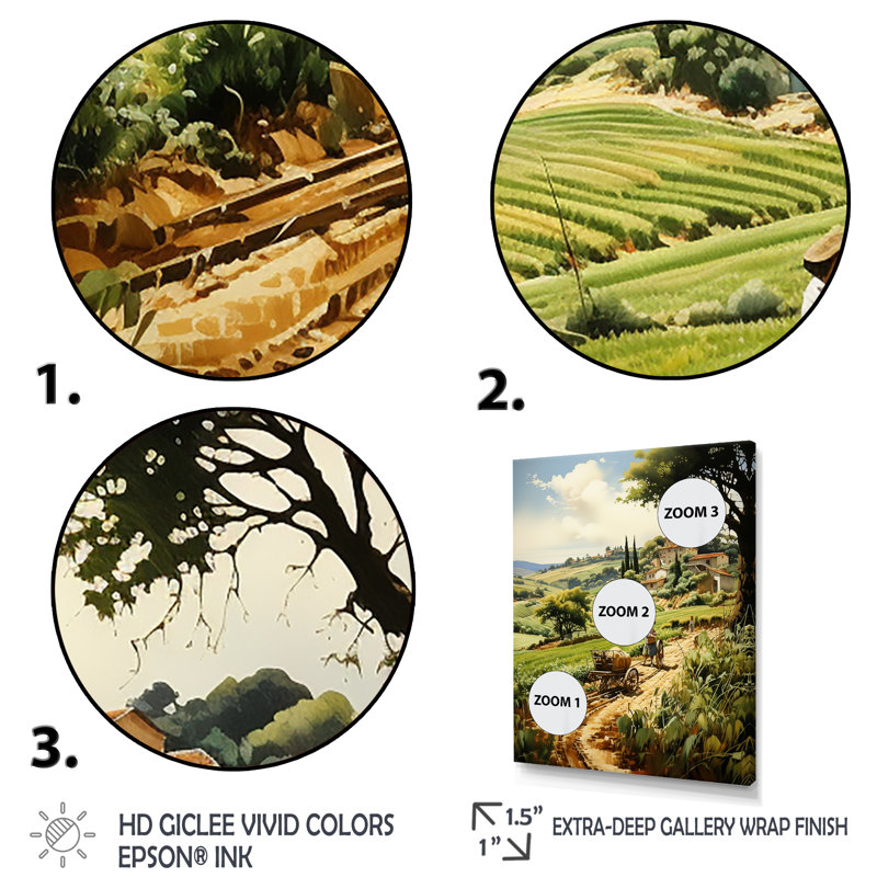 «Espagne Espagne Olive Harvest I», reproduction sur toile, H 44 po x l 34 po x P 1,5 po, Cadre photo noir