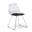 Harlan 46cm H Upholstered Metal Slat Back Side Chair-59851127
