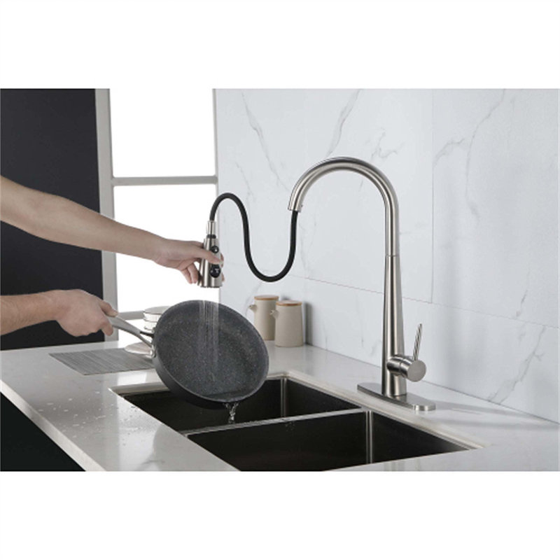 Red Cloud Pull Down Kitchen Faucet, Silver