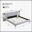 Lit tapissier chic en lin avec lumières et tablettes intégrées, gris, grand lit-1570293280-1570293287