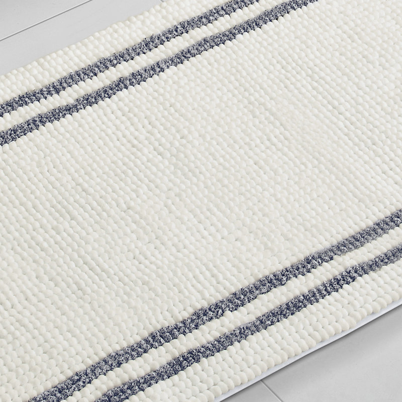 Tapis pour salle de bain Harriett, Blanc