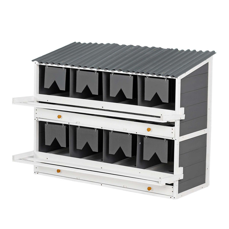Versatile Chicken Nesting Box with Multiple Compartments and Advanced Features