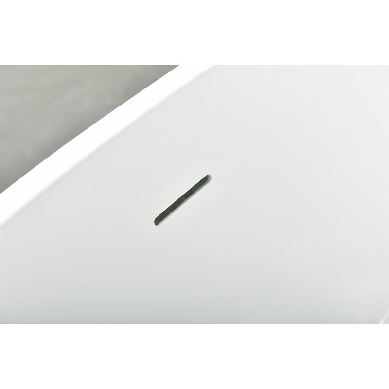 66.9'' x 31.5'' Soaking Acrylic Bathtub
