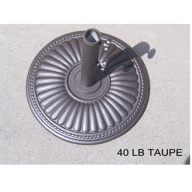 Base de parasol autoportante en fonte de 40 po 40 po Berrechid