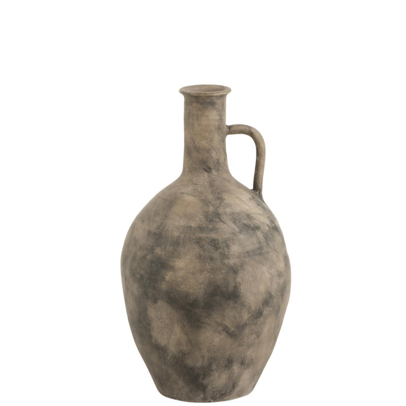 Dixon Table Vase 1, 55cm H x 31cm W x 31cm D, Brown/Grey