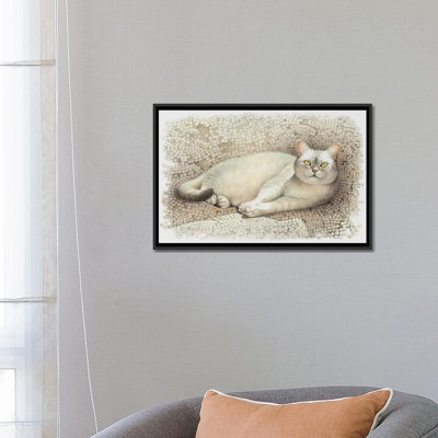 « mumu reposer on sun warmed mosaic », impression sur toile