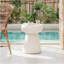 Tables d'appoint extérieures en forme de champignon en forme de champignon, table basse à piédestal géométrique moderne et table basse décorative pour l'extérieur-1648048363
