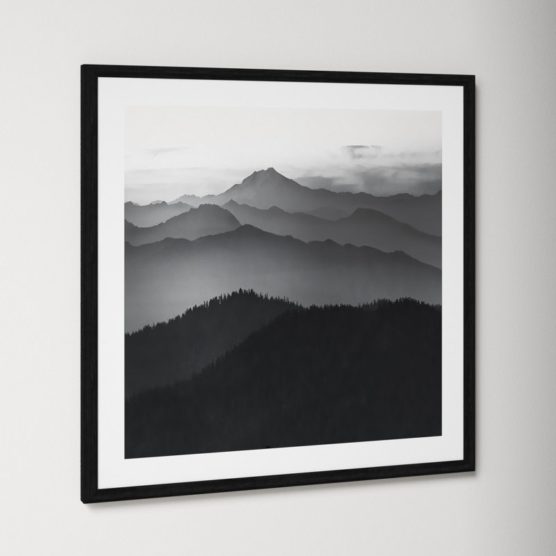 Cascades by Danita Delimont, 27.5" H x 27.5" W x 0.75" D, Black Framed