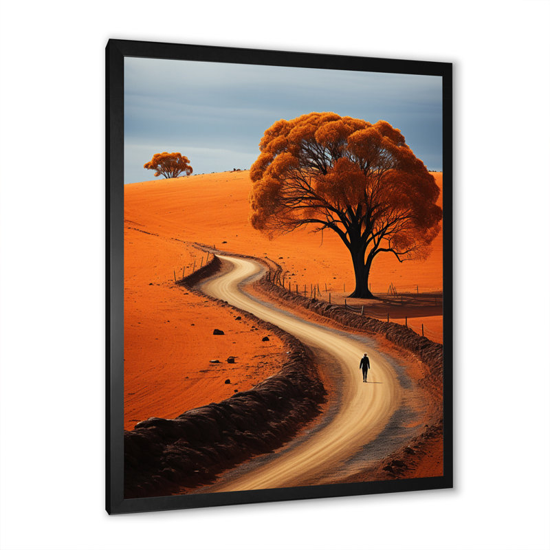 Paysage de Wijchen, Australie, Outback Spectrum V - impression, Cadre photo noir, H 20 po x l 12 po x P 1 po
