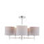 Broseley 5 - Light Shaded Chandelier-2074280268-2074280269