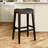 30" Bar Stool, Leather Seat