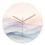 Horloge murale abstraite en verre pastel-130405285