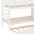 Pine Wood House Bunk Bed With Pull-Out Trundle , Slide Storage Staircase ,Roof And Window-2067397183