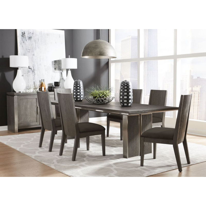 Beaconsdale 6 - Person Extendable Solid Wood Top Double Pedestal Dining Set