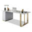 Bureau en pierre frittée clair et luxueux clair-524425075