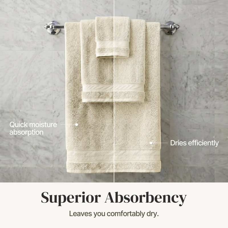 Modern Threads 4-Pack SpunLoft™ Bath Sheet Set, Sand