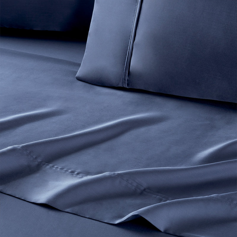 Ensemble de draps Eencalyptus Tencel, Grand, Bleu marine