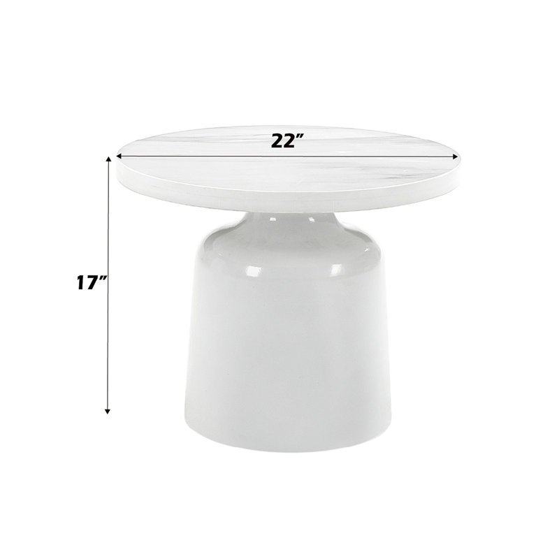 Table de bout en marbre Zaid