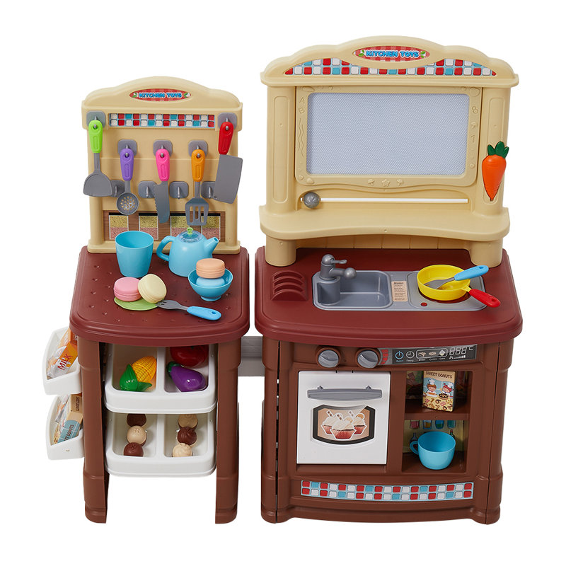 Kitchen Set, Yellow/Brown