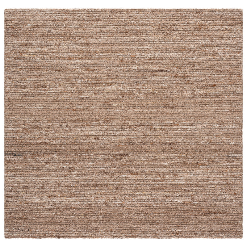 Tapis d'intérieur en laine touffeté à la main Earthly, Carré 6 pi