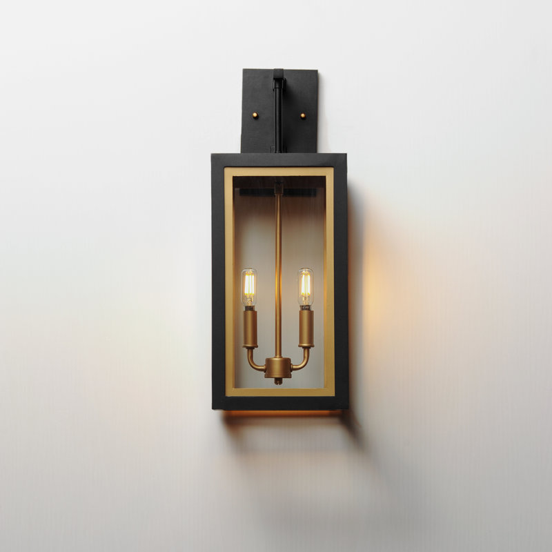 Neoclass Aluminum Wall Light, Gold/Black