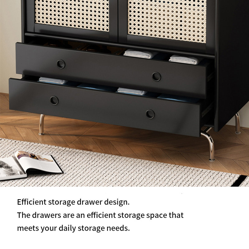 Armoire rétro Nordic, Noir