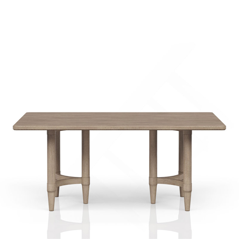 Counter Height Dining Table In Sand Colored Finish
