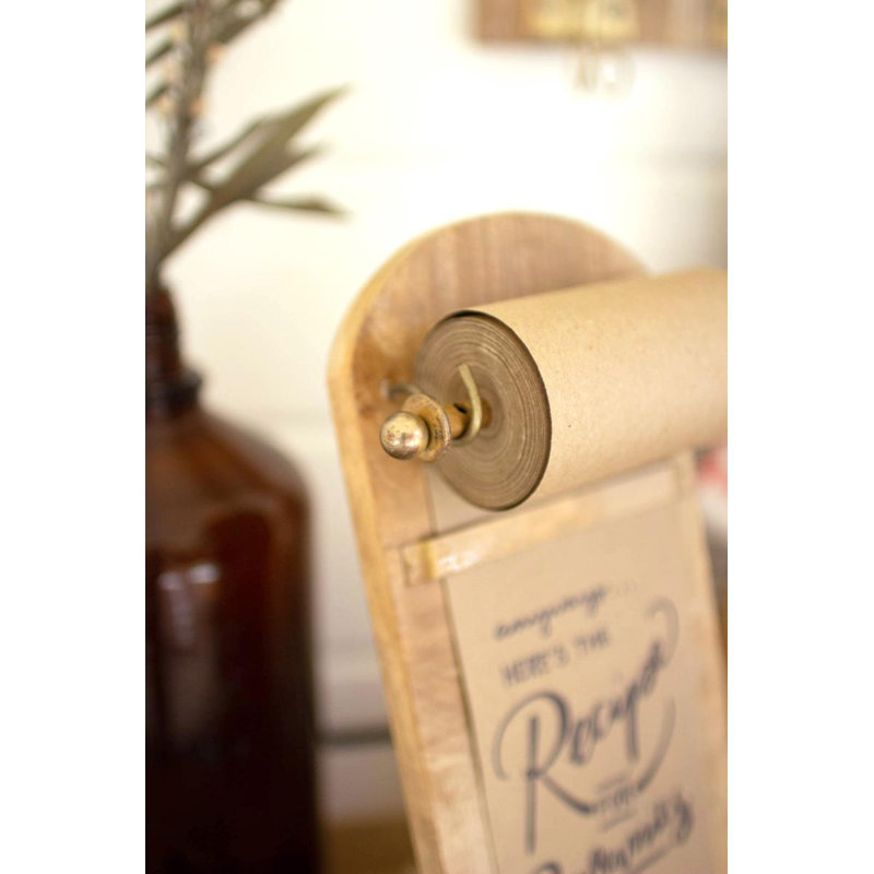 Rouleau de notes de table en bois
