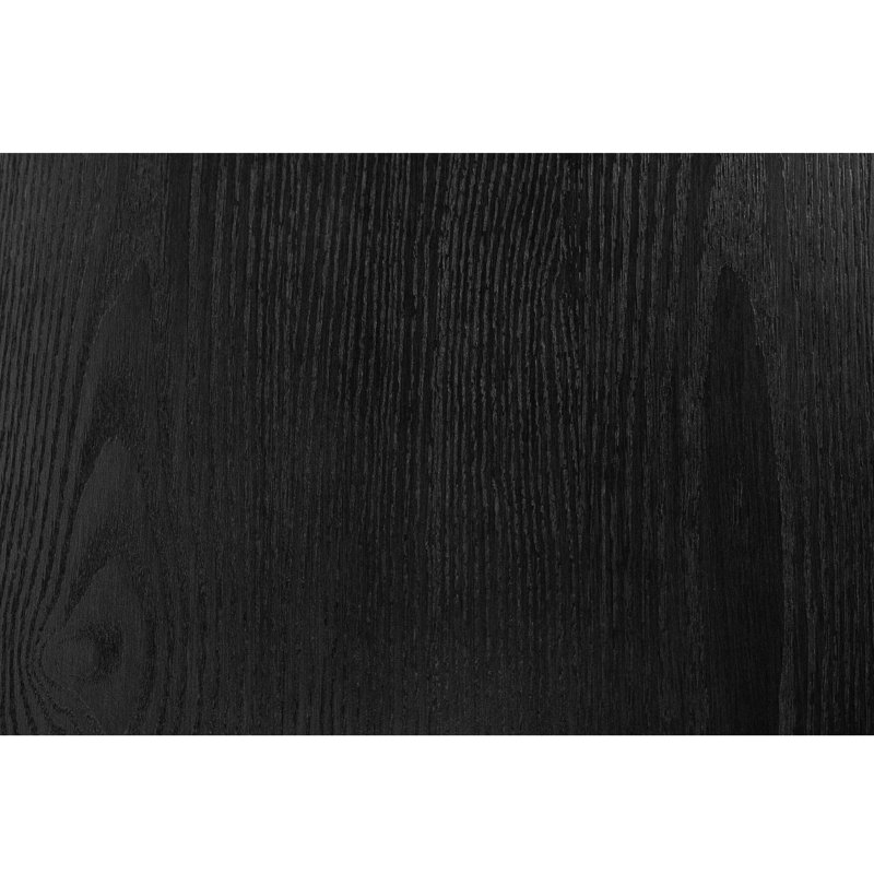 48" Black Round Dining Table