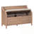 Wood Entryway Multifunctional Storage Bench with Safety Hinge-1578164172