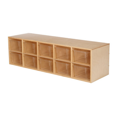 Stackable 10 Compartment Cubby