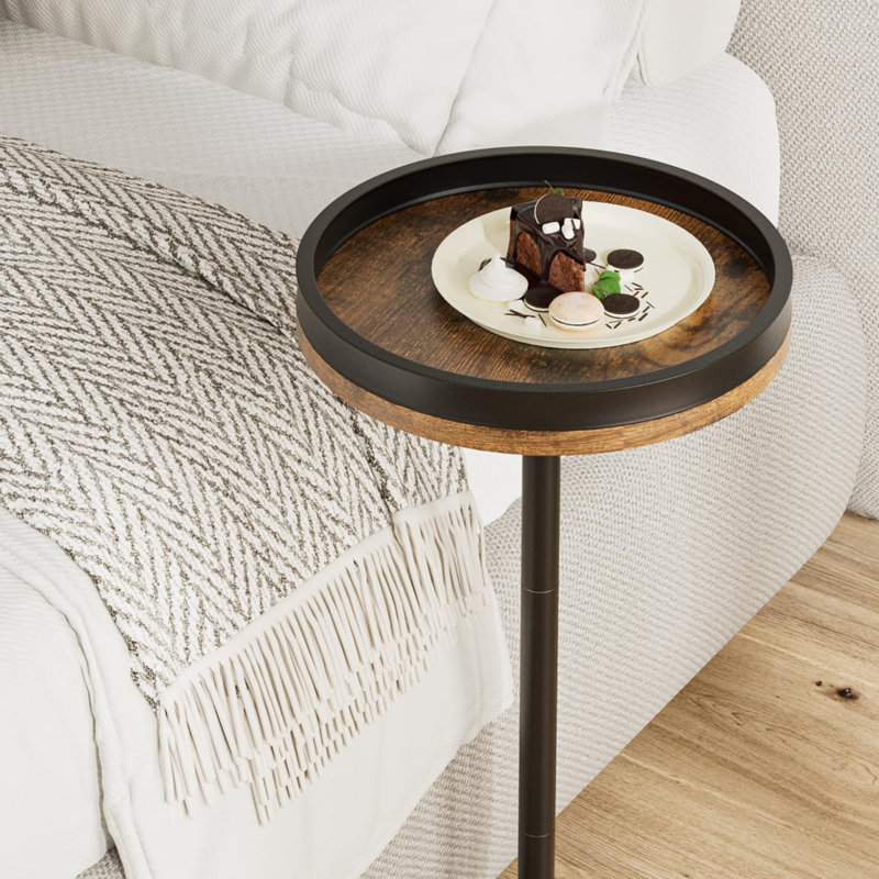Table d'appoint en bois et métal
