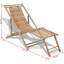 Chaise longue simple en bambou Ridout