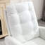 Chaise berçante décorative avec repose-pieds à haut dossier en bois d'hévéa-932020823