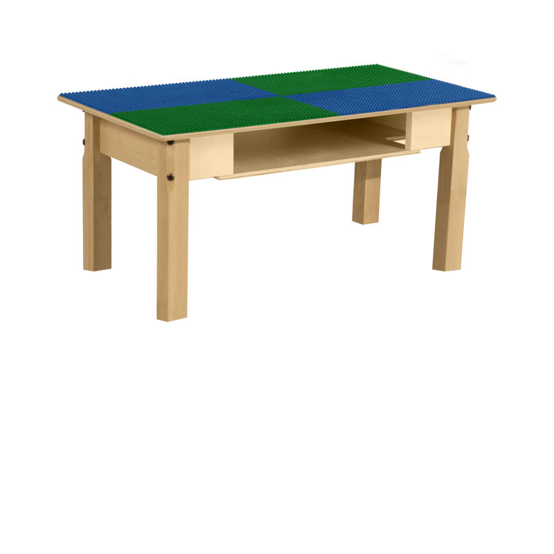Table de jeu Time-2-Play, Bleu et vert, H 14,5 po x L 35 po x l 15,5 po