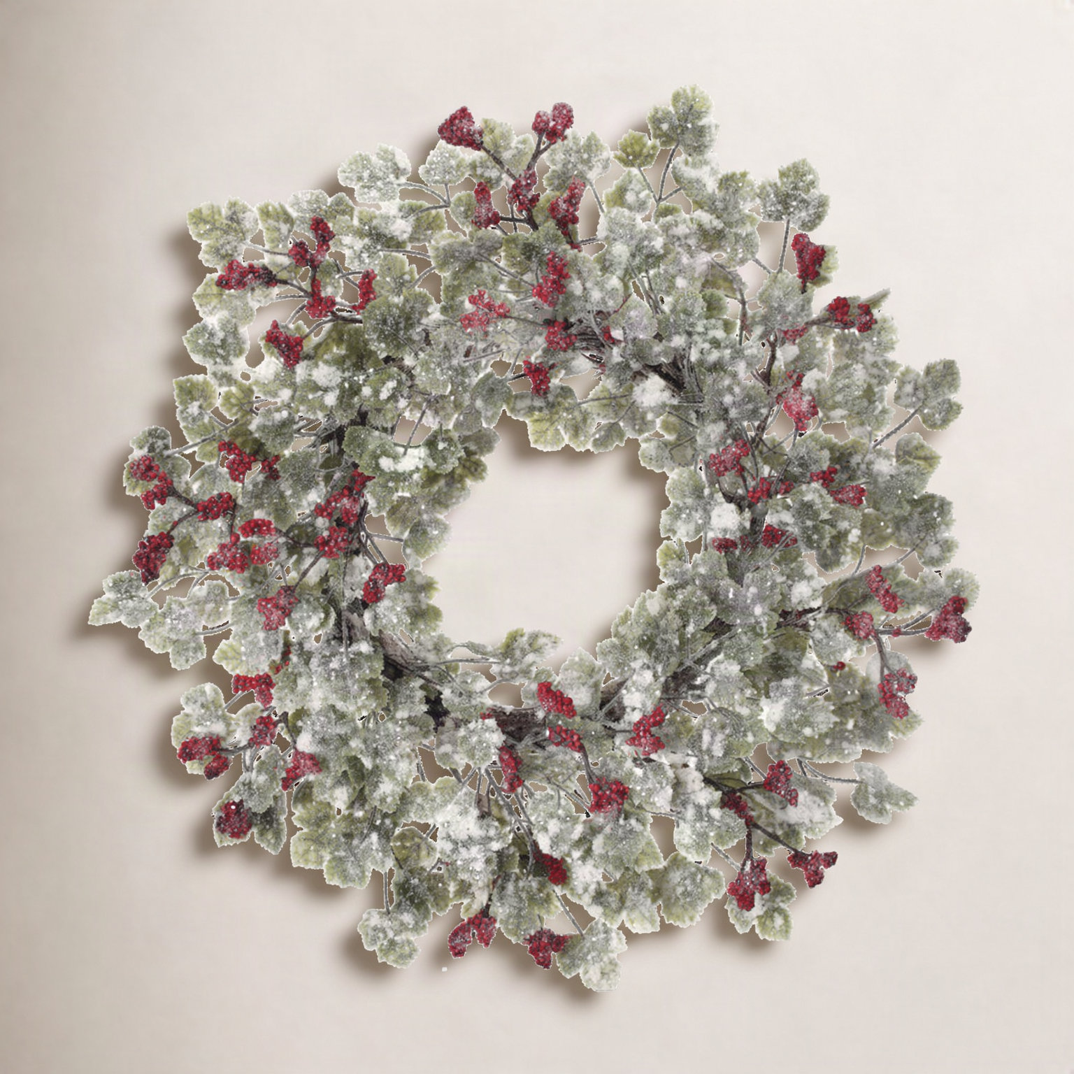24'' Polyethylene Plastic Wreath