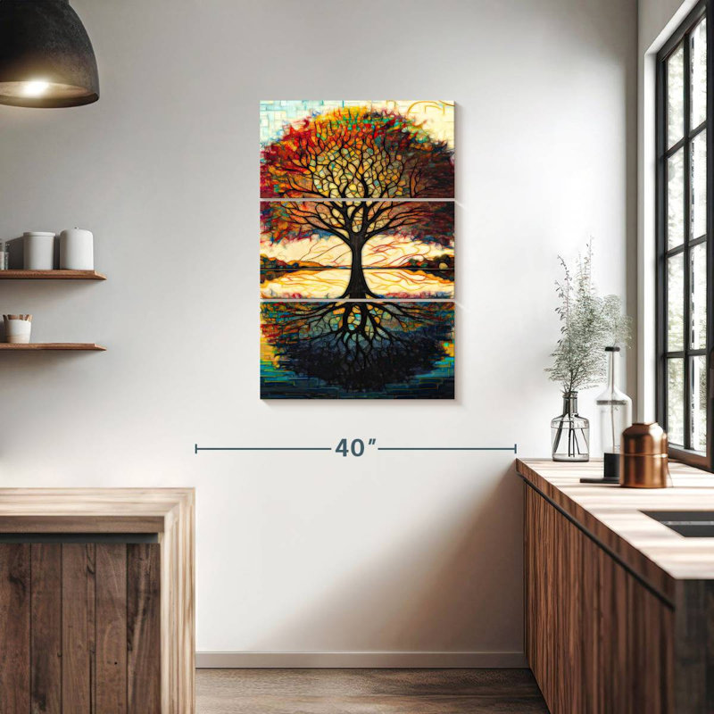 Arbre terrestre Harnek avec branches au paradis, H 38 po x l 24 po