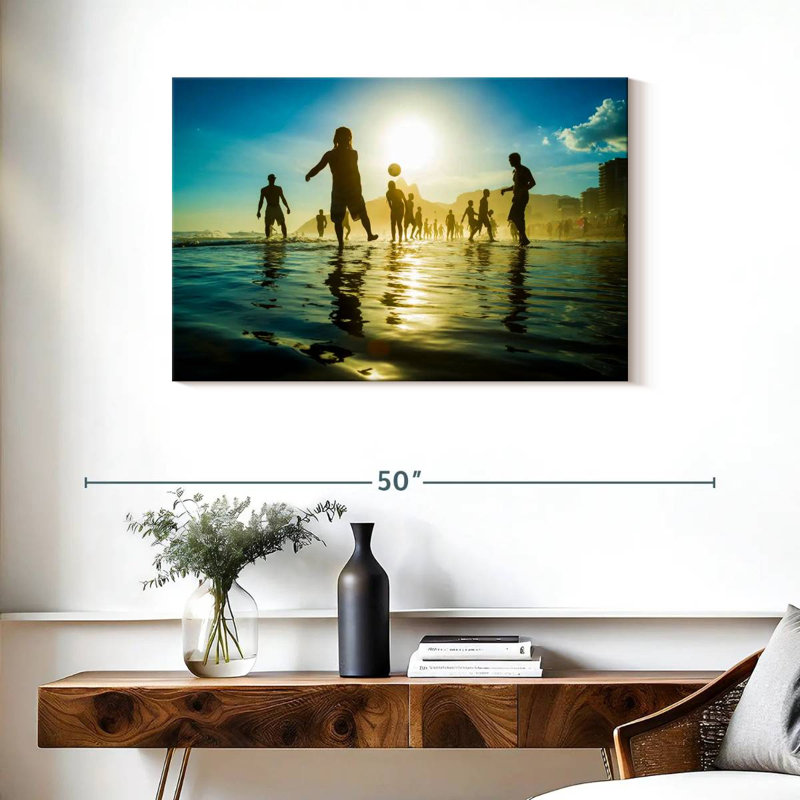 Coucher de soleil sur la plage de Sireci, H 24 po x l 36 po