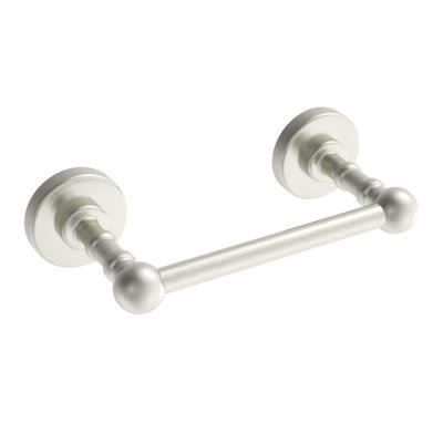 Ember Wall-Mounted Pivot Toilet Paper Holder - Brushed Nickel, Premium Brass Construction, Installation Hardware Included