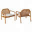 Fauteuil de patio extérieur en bois d'acacia