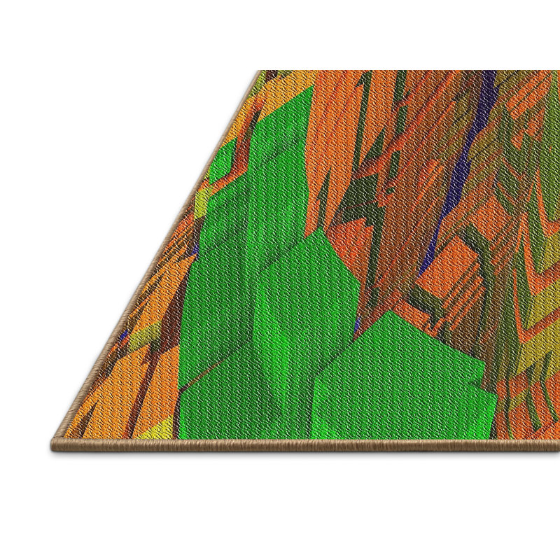 Abstract Indoor Rug, Rectangle 5' x 7'