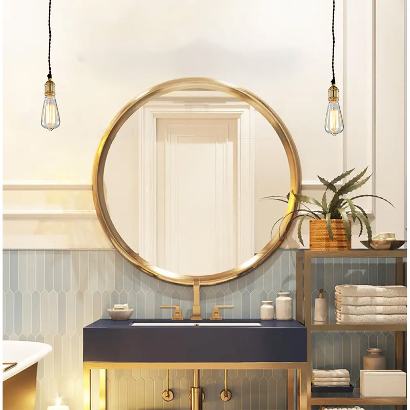 Clarissa 1 - Light Edison Bulb Pendant With Brass Hardware