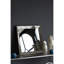 Le miroir carré argenté antique de 24 po X, les éléments décoratifs floraux, le plateau décoratif ajoutent de la chaleur à la décoration intérieure, le miroir suspendu avec des accessoires rehausse l'ambiance-1765888534
