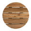 Table d'appoint ronde en bois massif de 40,6 x 40,6 cm (16 x 16 pouces), idéale pour une décoration intérieure de style classique. Hauteur : 41 cm (16,1 pouces). Un indispensable pour votre maison.